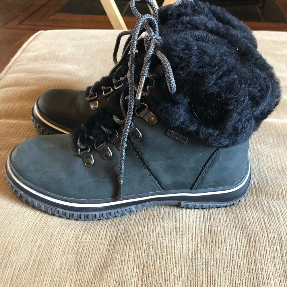Pajar Canada Galat Winter Waterproof Shearling Boots 37/6.5.